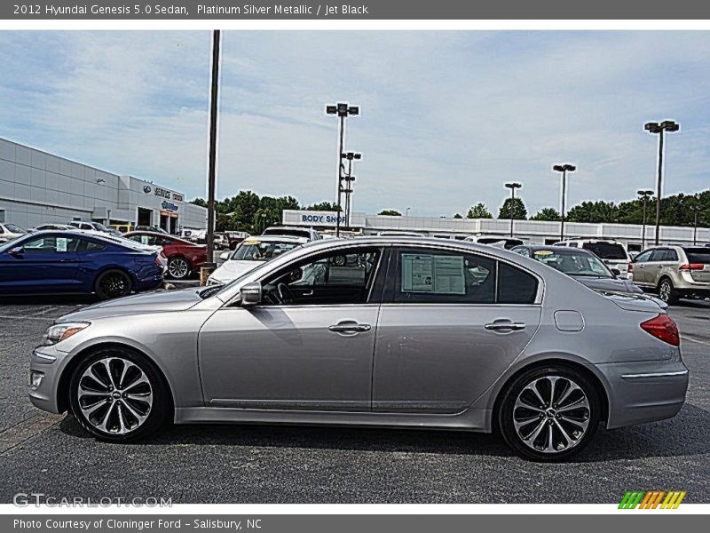 Platinum Silver Metallic / Jet Black 2012 Hyundai Genesis 5.0 Sedan