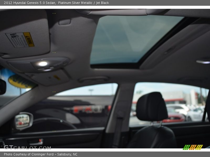 Platinum Silver Metallic / Jet Black 2012 Hyundai Genesis 5.0 Sedan
