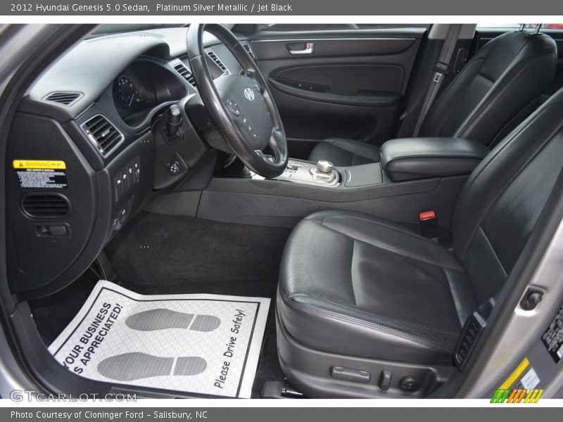 Platinum Silver Metallic / Jet Black 2012 Hyundai Genesis 5.0 Sedan