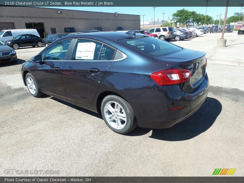 Blue Ray Metallic / Jet Black 2016 Chevrolet Cruze LT Sedan