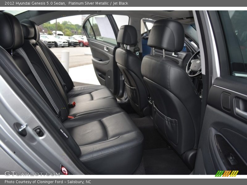 Platinum Silver Metallic / Jet Black 2012 Hyundai Genesis 5.0 Sedan