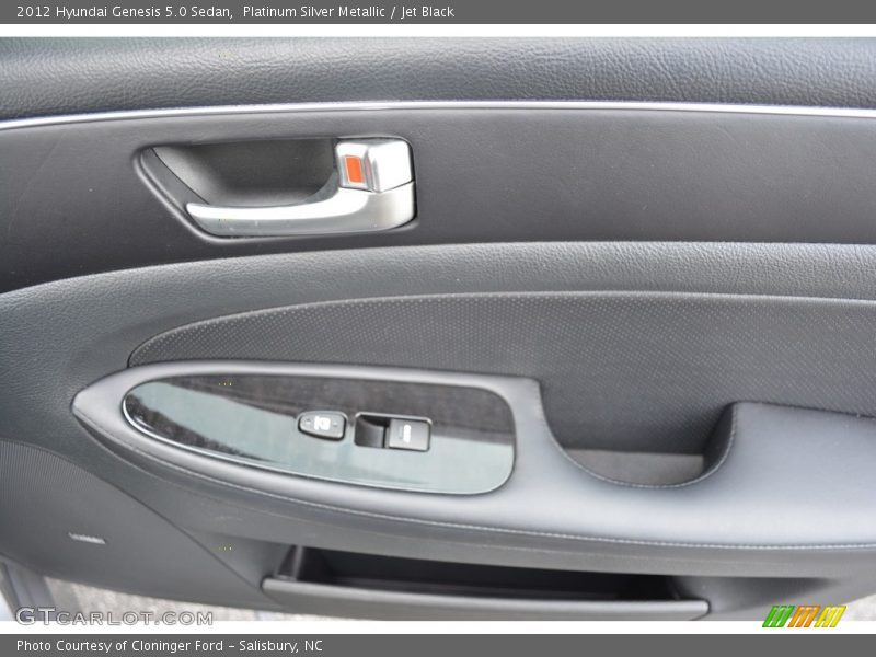 Platinum Silver Metallic / Jet Black 2012 Hyundai Genesis 5.0 Sedan