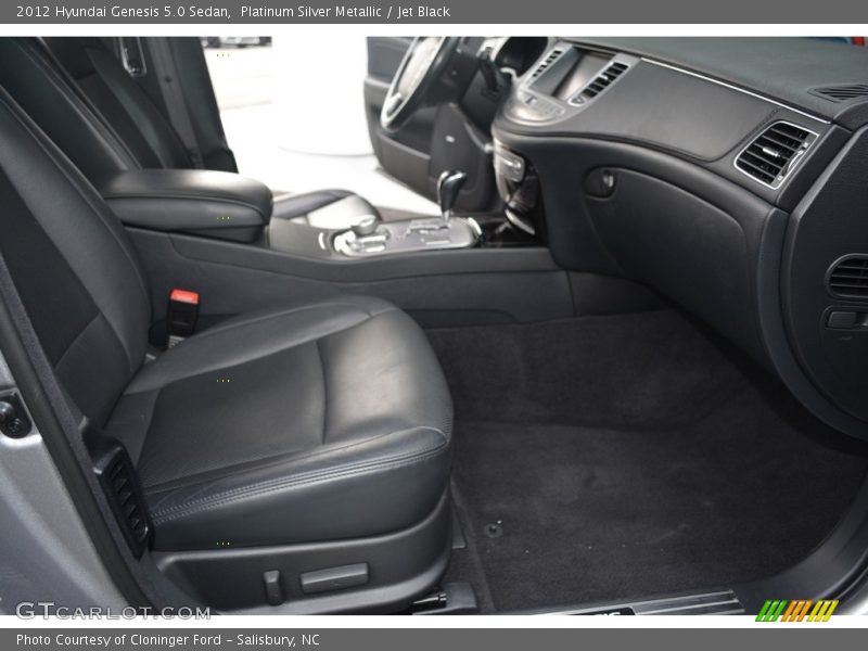 Platinum Silver Metallic / Jet Black 2012 Hyundai Genesis 5.0 Sedan