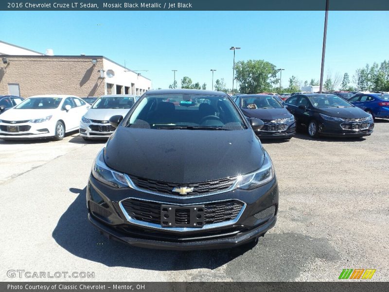 Mosaic Black Metallic / Jet Black 2016 Chevrolet Cruze LT Sedan
