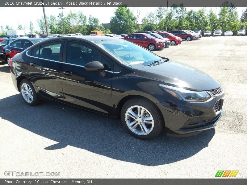 Mosaic Black Metallic / Jet Black 2016 Chevrolet Cruze LT Sedan