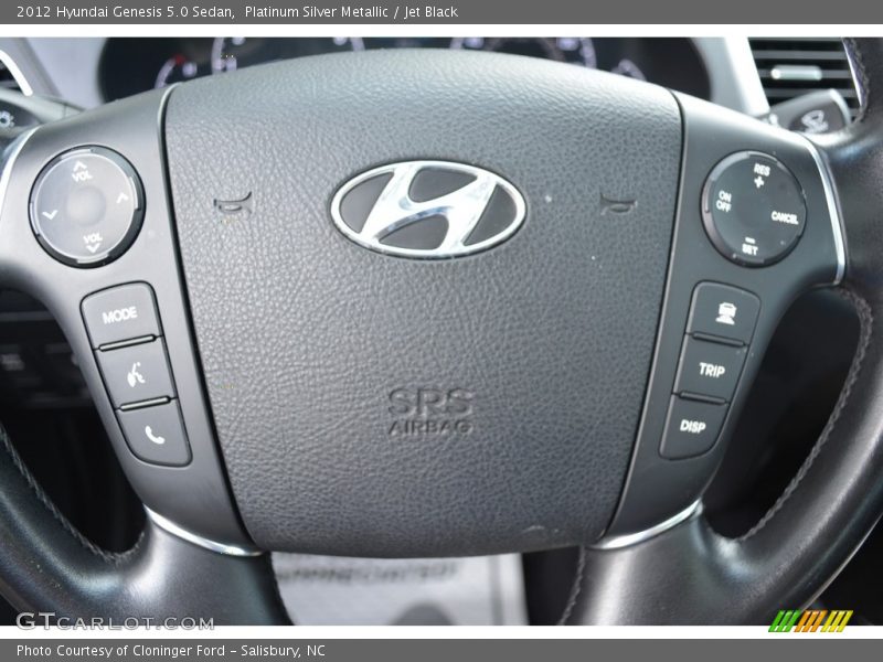 Platinum Silver Metallic / Jet Black 2012 Hyundai Genesis 5.0 Sedan