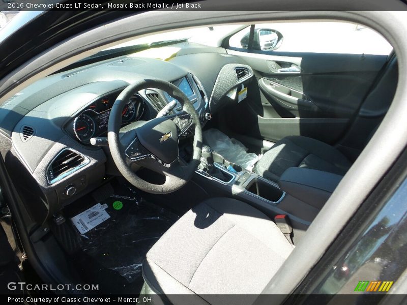 Mosaic Black Metallic / Jet Black 2016 Chevrolet Cruze LT Sedan