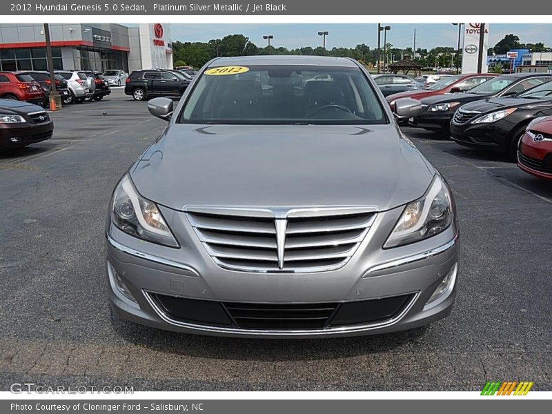 Platinum Silver Metallic / Jet Black 2012 Hyundai Genesis 5.0 Sedan
