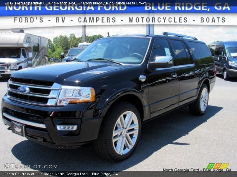 Shadow Black / King Ranch Mesa Brown 2017 Ford Expedition EL King Ranch 4x4