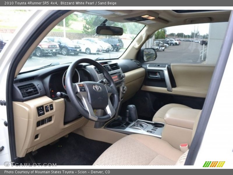 Blizzard White Pearl / Sand Beige 2010 Toyota 4Runner SR5 4x4