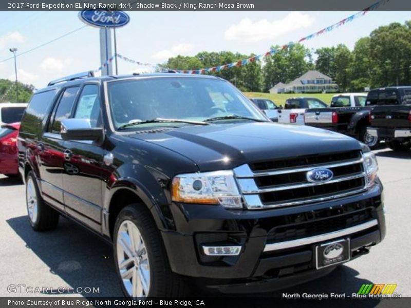 Shadow Black / King Ranch Mesa Brown 2017 Ford Expedition EL King Ranch 4x4