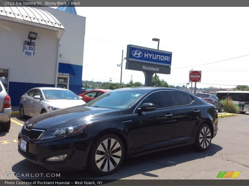 Ebony Black / Black 2012 Kia Optima SX