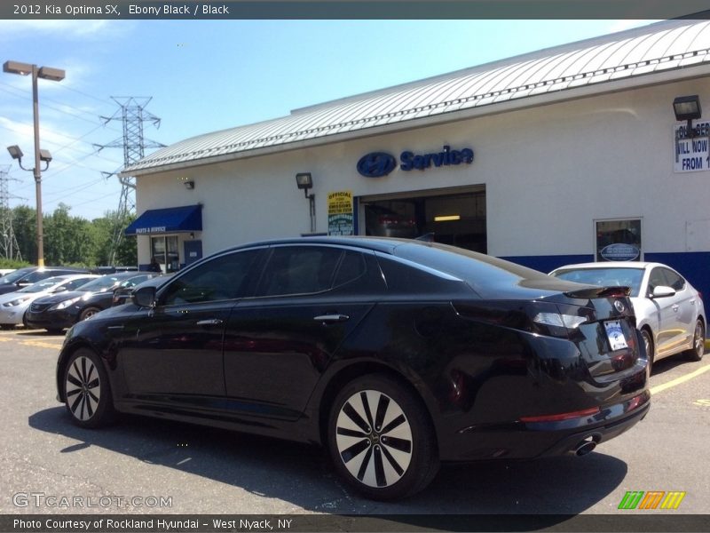 Ebony Black / Black 2012 Kia Optima SX
