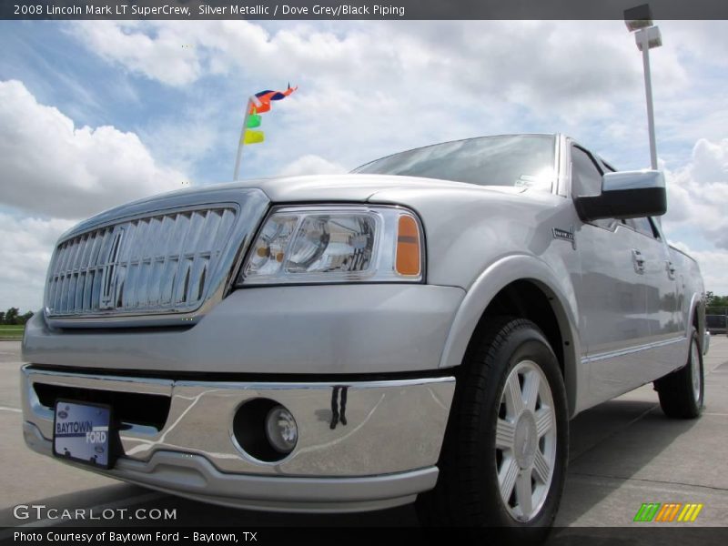 Silver Metallic / Dove Grey/Black Piping 2008 Lincoln Mark LT SuperCrew