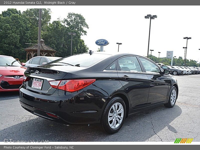 Midnight Black / Gray 2012 Hyundai Sonata GLS