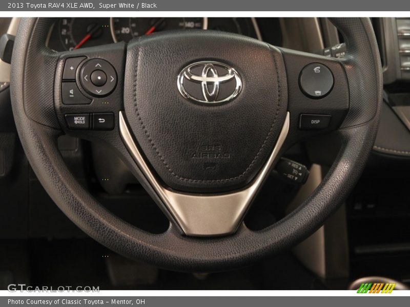Super White / Black 2013 Toyota RAV4 XLE AWD