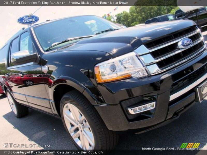 Shadow Black / King Ranch Mesa Brown 2017 Ford Expedition EL King Ranch 4x4