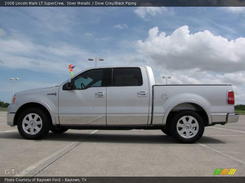 Silver Metallic / Dove Grey/Black Piping 2008 Lincoln Mark LT SuperCrew