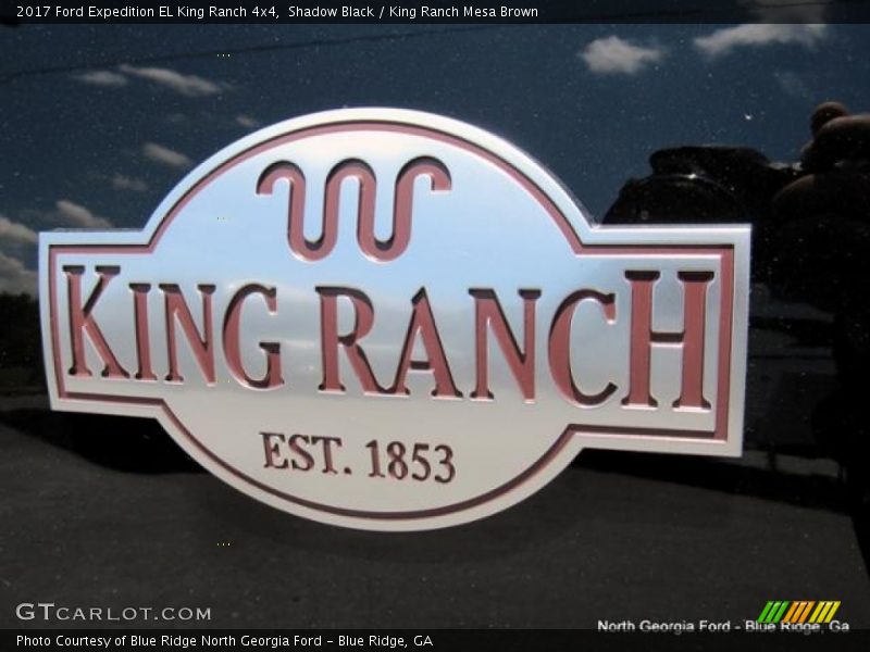Shadow Black / King Ranch Mesa Brown 2017 Ford Expedition EL King Ranch 4x4
