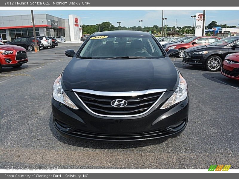 Midnight Black / Gray 2012 Hyundai Sonata GLS