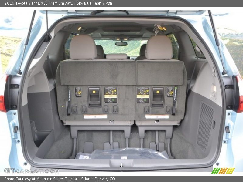 Sky Blue Pearl / Ash 2016 Toyota Sienna XLE Premium AWD