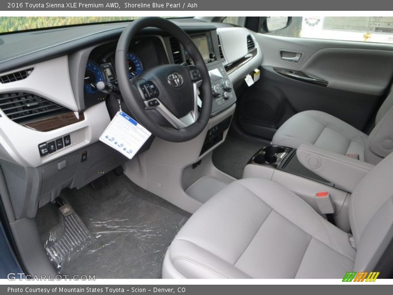 Shoreline Blue Pearl / Ash 2016 Toyota Sienna XLE Premium AWD