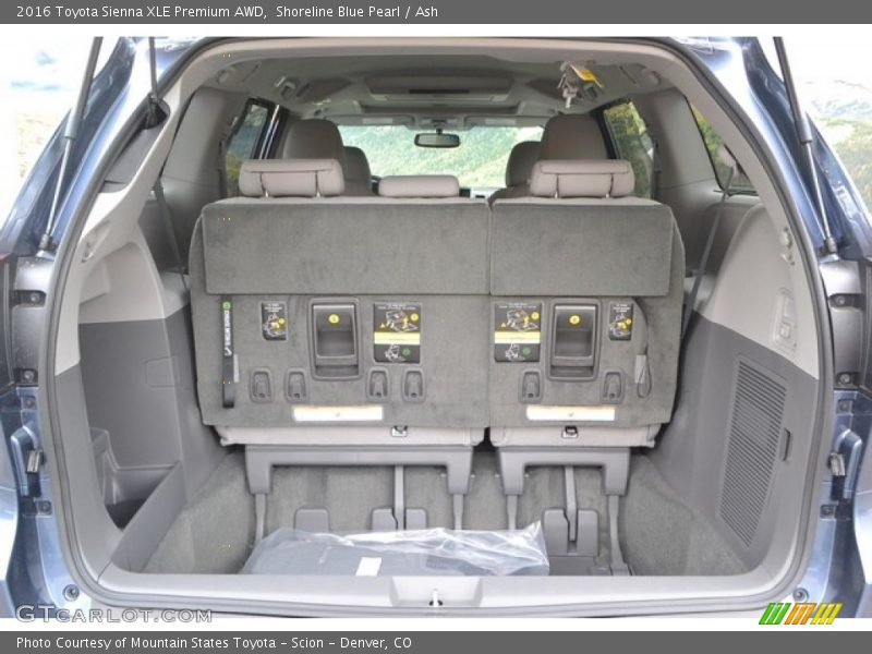 Shoreline Blue Pearl / Ash 2016 Toyota Sienna XLE Premium AWD