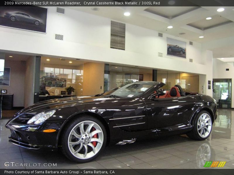 Crystal Cassiterite Black Metallic / 300SL Red 2009 Mercedes-Benz SLR McLaren Roadster