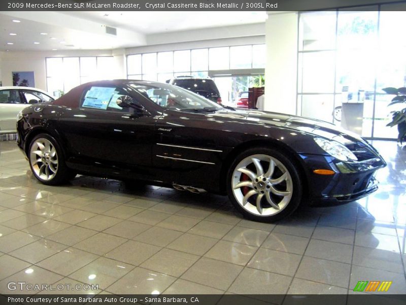 Crystal Cassiterite Black Metallic / 300SL Red 2009 Mercedes-Benz SLR McLaren Roadster