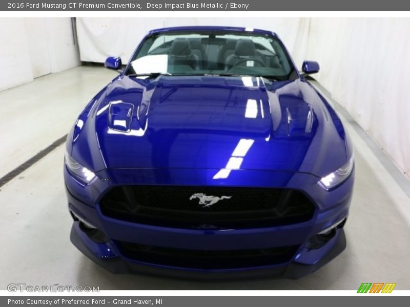 Deep Impact Blue Metallic / Ebony 2016 Ford Mustang GT Premium Convertible