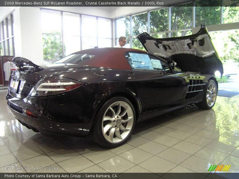 Crystal Cassiterite Black Metallic / 300SL Red 2009 Mercedes-Benz SLR McLaren Roadster