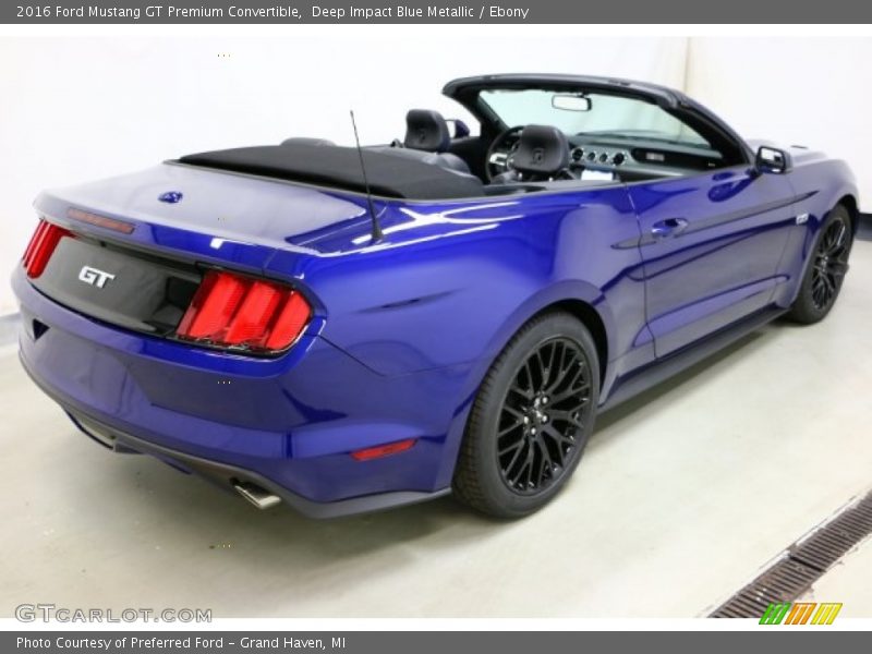 Deep Impact Blue Metallic / Ebony 2016 Ford Mustang GT Premium Convertible