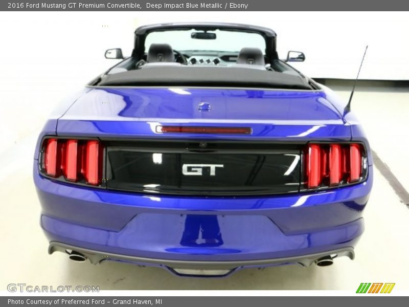 Deep Impact Blue Metallic / Ebony 2016 Ford Mustang GT Premium Convertible