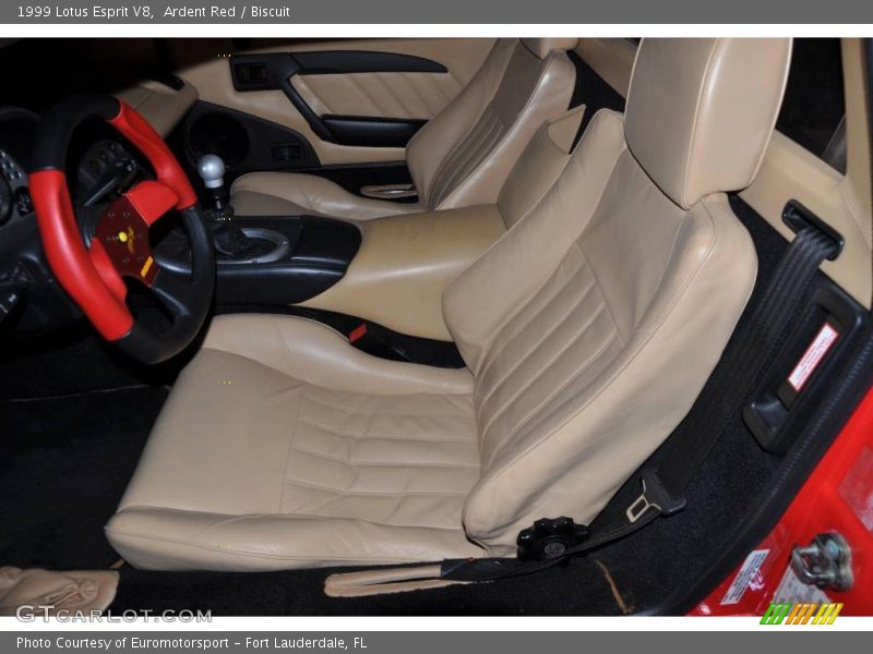 Ardent Red / Biscuit 1999 Lotus Esprit V8