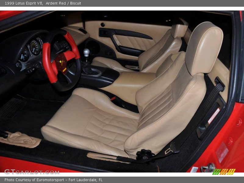 Ardent Red / Biscuit 1999 Lotus Esprit V8
