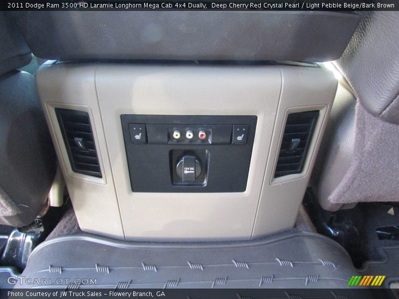 Deep Cherry Red Crystal Pearl / Light Pebble Beige/Bark Brown 2011 Dodge Ram 3500 HD Laramie Longhorn Mega Cab 4x4 Dually