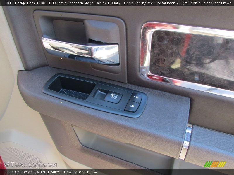 Deep Cherry Red Crystal Pearl / Light Pebble Beige/Bark Brown 2011 Dodge Ram 3500 HD Laramie Longhorn Mega Cab 4x4 Dually