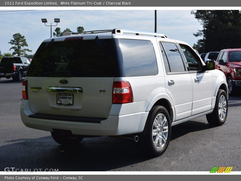 White Platinum Tri-Coat / Charcoal Black 2011 Ford Expedition Limited