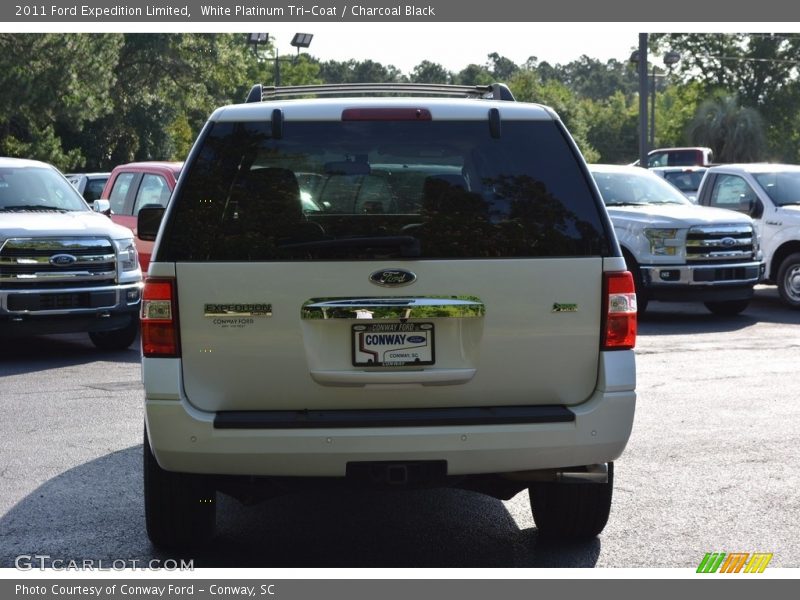 White Platinum Tri-Coat / Charcoal Black 2011 Ford Expedition Limited