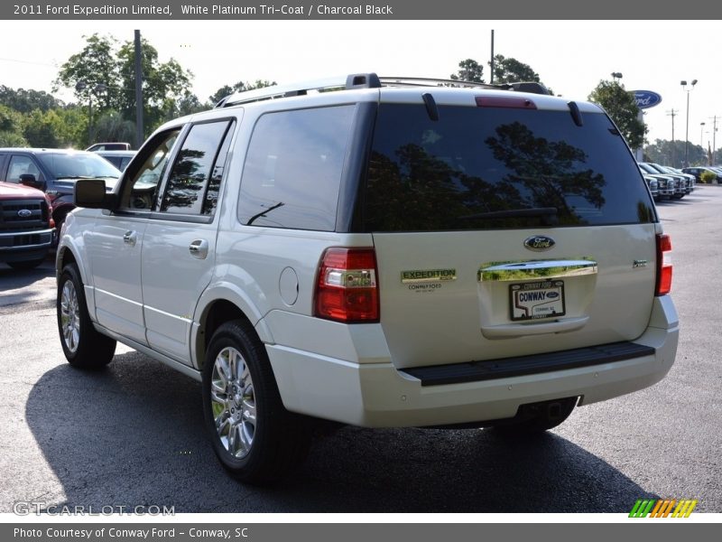 White Platinum Tri-Coat / Charcoal Black 2011 Ford Expedition Limited