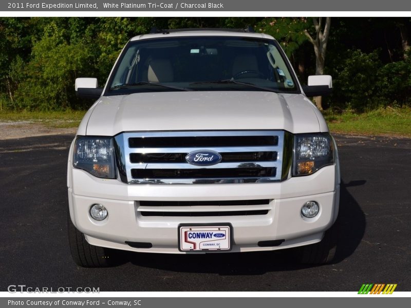White Platinum Tri-Coat / Charcoal Black 2011 Ford Expedition Limited