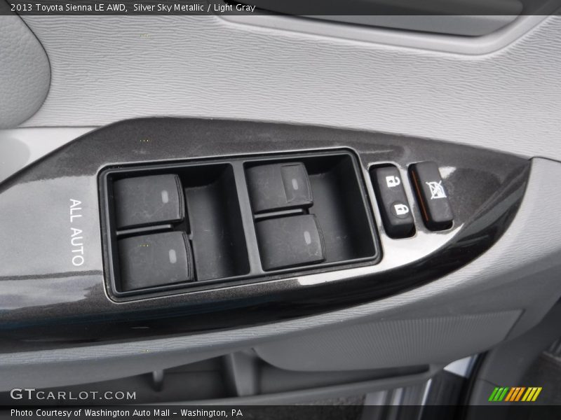 Silver Sky Metallic / Light Gray 2013 Toyota Sienna LE AWD