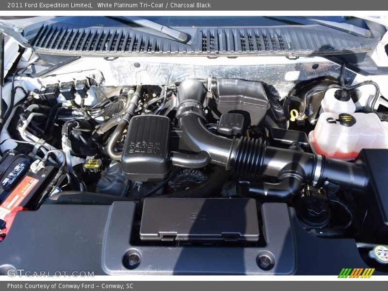 White Platinum Tri-Coat / Charcoal Black 2011 Ford Expedition Limited