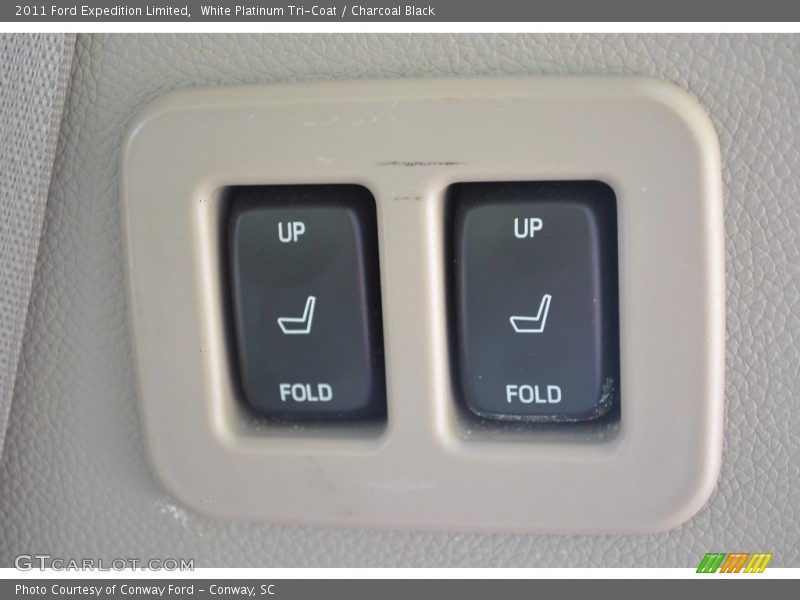 White Platinum Tri-Coat / Charcoal Black 2011 Ford Expedition Limited