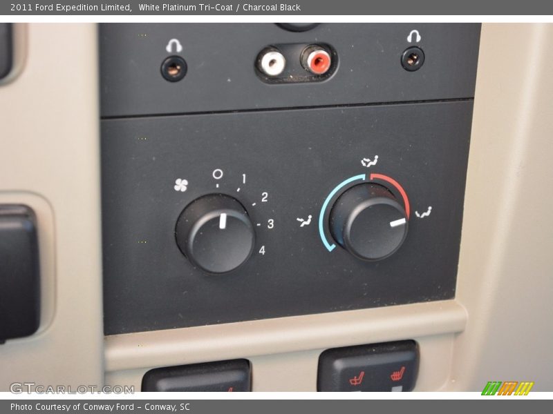 White Platinum Tri-Coat / Charcoal Black 2011 Ford Expedition Limited