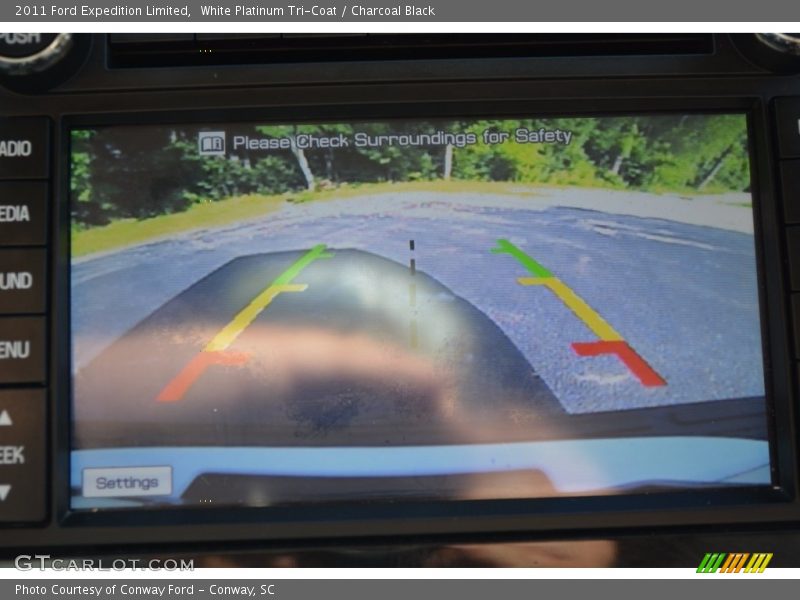 White Platinum Tri-Coat / Charcoal Black 2011 Ford Expedition Limited
