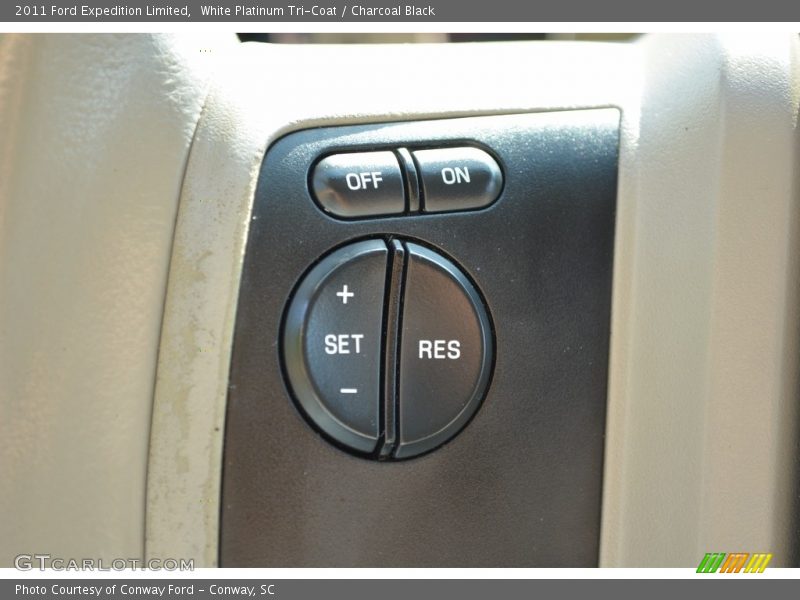 White Platinum Tri-Coat / Charcoal Black 2011 Ford Expedition Limited