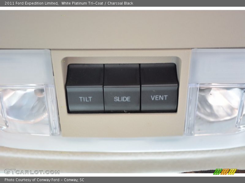 White Platinum Tri-Coat / Charcoal Black 2011 Ford Expedition Limited