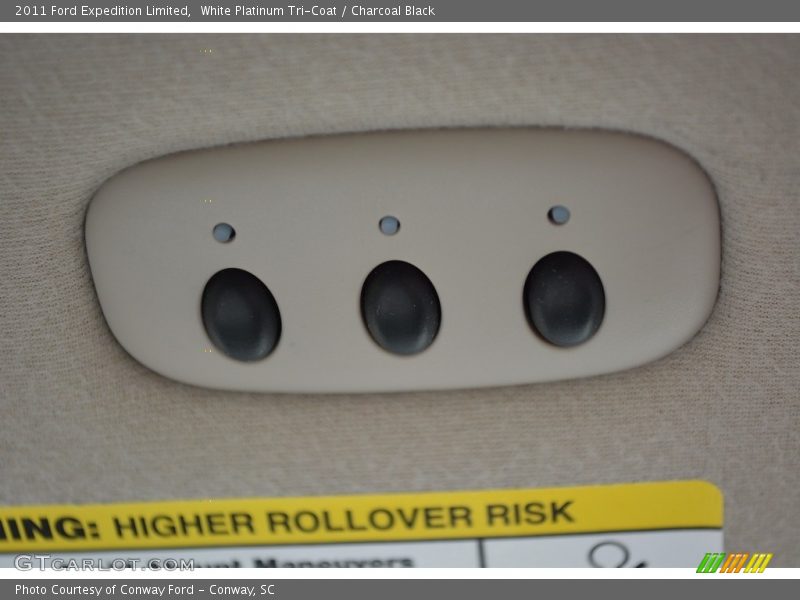 White Platinum Tri-Coat / Charcoal Black 2011 Ford Expedition Limited