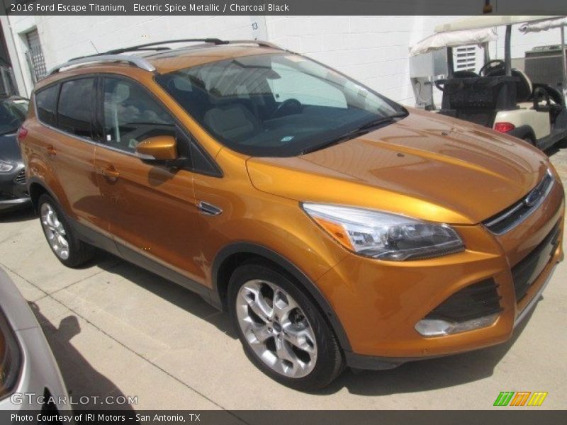 Electric Spice Metallic / Charcoal Black 2016 Ford Escape Titanium